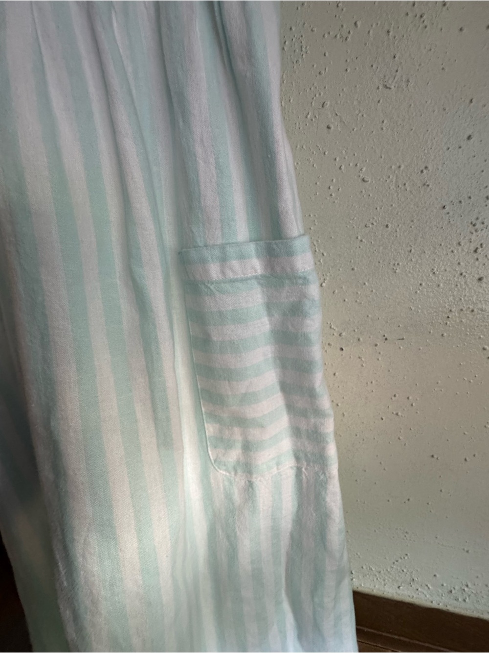 Hope & Henry Stripe Linen Organic Cotton Blend Dress with Patch Pockets Size 4 - Picture 4 of 12
